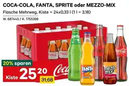 Lagerhaus Coca-Cola, Fanta, Sprite oder Mezzo-Mix Angebot