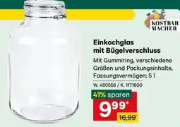 Lagerhaus Einkochglas mit Bügelverschluss Angebot
