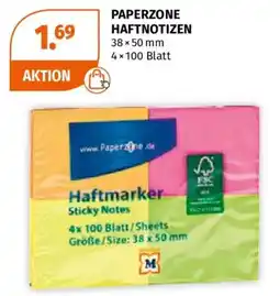 Müller Paperzone Haftnotizen Angebot