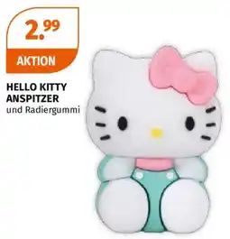 Müller Hello Kitty Anspitzer und Radiergummi Angebot
