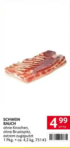 Transgourmet Schwein Bauch Angebot