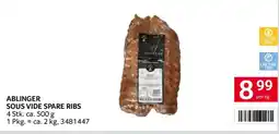 Transgourmet Ablinger Sous Vide Spare Ribs Angebot