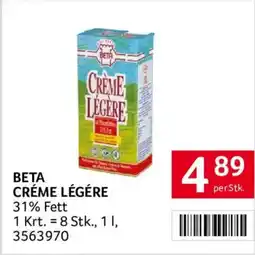 Transgourmet Beta Crème Légère Angebot