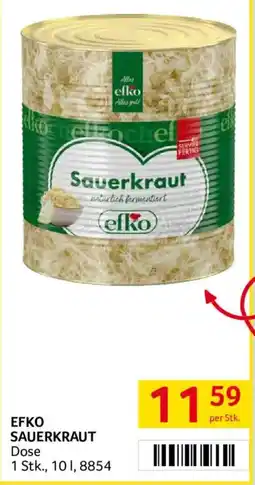 Transgourmet EFKO SAUERKRAUT Angebot