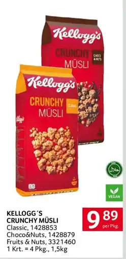 Transgourmet Kellogg's Crunchy Müsli Angebot