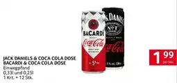 Transgourmet Jack Daniels & Coca Cola Dose Angebot