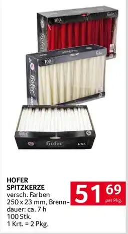 Transgourmet HOFER SPITZKERZE Angebot