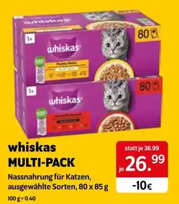 Das Futterhaus Whiskas multi pack Angebot