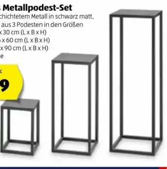 Hofer Modernes Metallpodest-Set Angebot