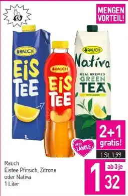 Sutterlüty Rauch Eistee Pfirsich, Zitrone oder Nativa Angebot