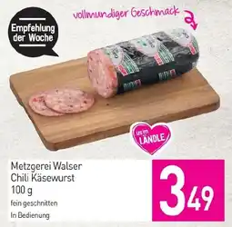 Sutterlüty Metzgerei Walser Chili Käsewurst Angebot