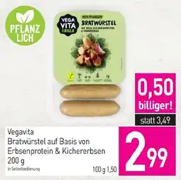 Sutterlüty Vegavita Bratwürstel auf Basis von Erbsenprotein & Kichererbsen Angebot