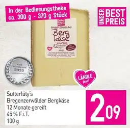 Sutterlüty Sutterlüty's Bregenzerwälder Bergkäse Angebot