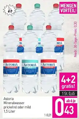 Sutterlüty Astoria Mineralwasser prickelnd oder mild Angebot