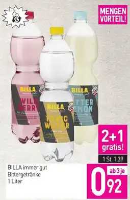 Sutterlüty Billa immer gut Bittergetränke Angebot