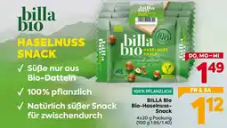 Billa Billa bio bio haselnuss snack Angebot