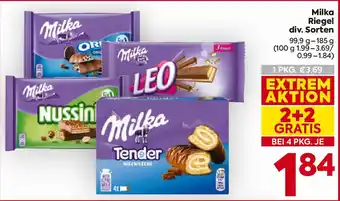 Billa Milka Riegel Angebot