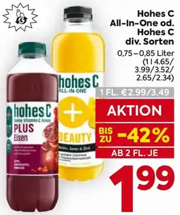Billa Hohes C All-In-One od. Hohes C Angebot