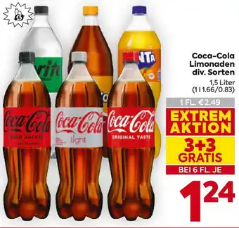 Billa Coca-Cola Limonaden Angebot
