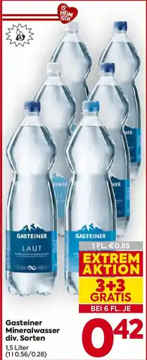 Billa Gasteiner Mineralwasser Angebot