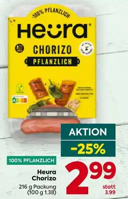 Billa Heura Chorizo Angebot