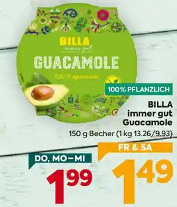 Billa Billa immer gut guacamole Angebot