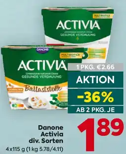 Billa Danone Activia Angebot