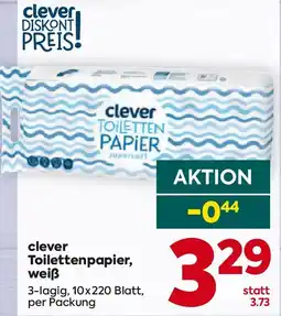 Billa Clever toilettenpapier weiß Angebot