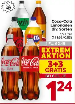 Billa Coca-Cola Limonaden Angebot