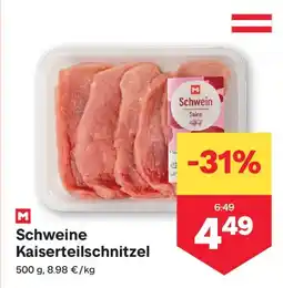 MPreis Schweine kaiserteilschnitzel Angebot