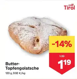 MPreis Butter Topfengolatsche Angebot