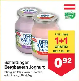 MPreis Schärdinger Bergbauern Joghurt Angebot