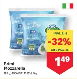 MPreis Brimi mozzarella Angebot