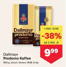 MPreis Dallmayr prodomo kaffee Angebot
