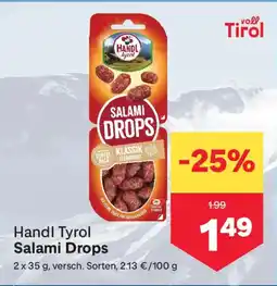 MPreis Handl tyrol salami drops Angebot