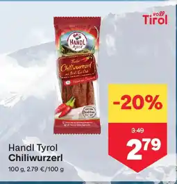MPreis Handl tyrol chiliwurzerl Angebot