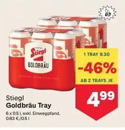 MPreis Stiegl goldbräu tray Angebot