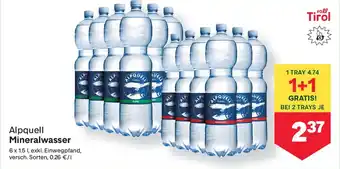MPreis Alpquell mineralwasser Angebot