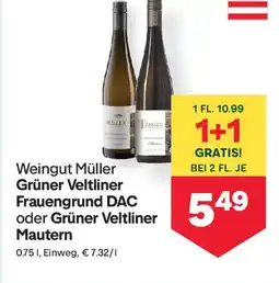 MPreis Weingut müller grüner veltliner frauengrund dac oder grüner veltliner mautern Angebot