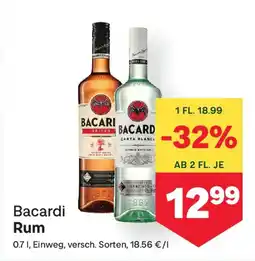 MPreis Bacardi Rum Angebot