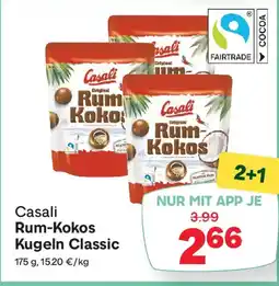 MPreis Casali rum kokos kugeln classic Angebot
