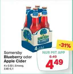 MPreis Somersby blueberry oder apple cider Angebot