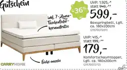 XXXLutz Boxspringbett, Lgfl. Angebot