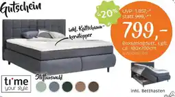 XXXLutz Boxspringbett, Lgfl. Angebot
