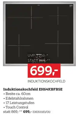 XXXLutz Induktionskochfeld eh64kbfb5e Angebot