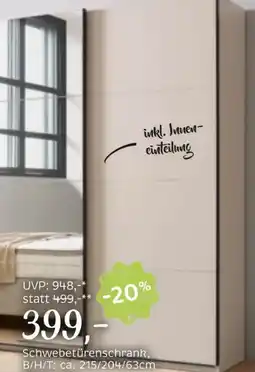 XXXLutz Hom'in Schwebetürenschrank Angebot