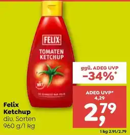 ADEG Felix Ketchup Angebot
