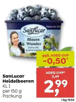 ADEG SanLucar Heidelbeeren Angebot