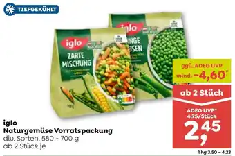 ADEG iglo Naturgemüse Vorratspackung Angebot