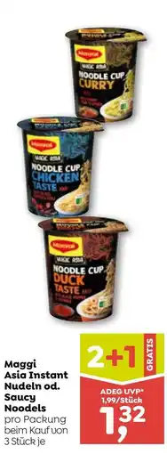 ADEG Maggi Asia Instant Nudeln od. Saucy Noodles Angebot